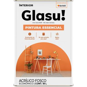 Tinta Acrílica Glasu Essencial Fosco Areia 18L da Suvinil
