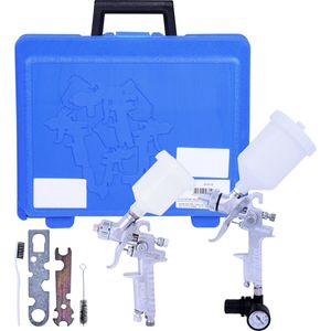 Kit Pistolas de Pintura Gravidade 1,2-1,4mm 35-70psi Puma