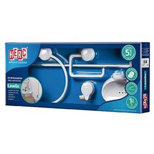 Kit Banheiro Lavello 5 Pecas Branco