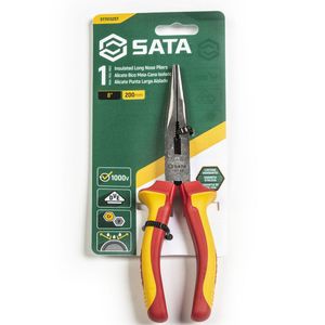 Alicate Bico Meia-cana Isolado Longo de 8” Sata