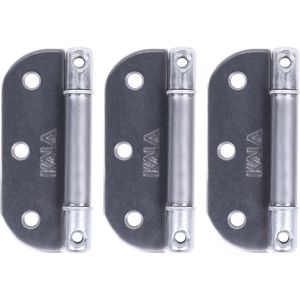 Dobradiças Prática de Inox 4" com 3 Peças Kala