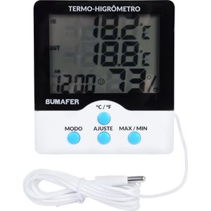 Termo Higrômetro Digital de Temperatura e Umidade 1,5m Bumafer