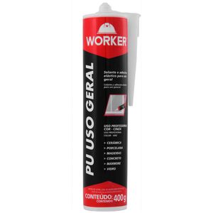 Adesivo Poliuretano Uso Geral Cinza 400g Worker