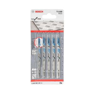 Kit de Lâminas Serra Tico Tico T118B Metal 6mm 91mm Bosch
