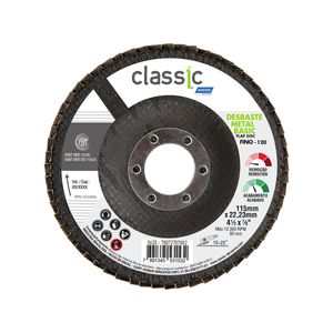 Disco Flap Classic Basic R201 155x22,23mm Grão 120 Norton