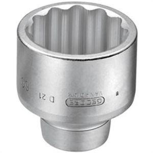 Soquete Estriado em Aço Cromo Vanádio D21-50 mm Gedore
