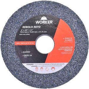 Rebolo Reto Uso Geral 6” x ¾” Worker