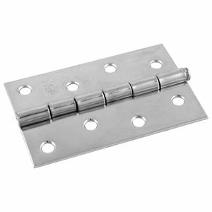 Dobradiça de Ferro Zincada Pino Simples 4” com 3 peças Silvana