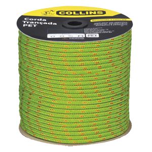Corda Pet Trançada 111m/ 12mm Verde Collins