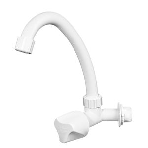 TORNEIRA BICA MÓVEL 1/2" 3/4" PAREDE BRANCA HERC
