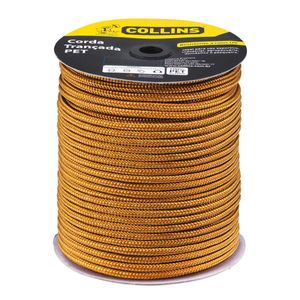 CORDA PET TRANÇADA 6MM OURO COLLINS - METRO