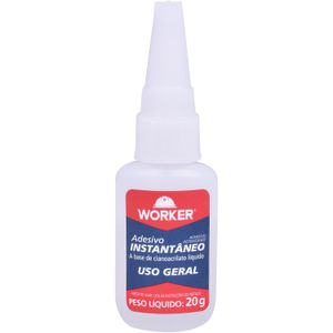 Adesivo Instantâneo Ultrarrápido para Uso Geral 20G Worker