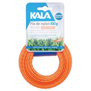 Fio de Nylon Cortador de Grama Torcido 2,0mm 31m 100g Kala