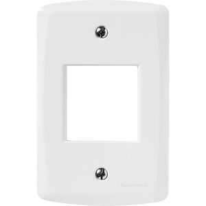 Placa 2 Postos Juntos 4x2 Lux² Branca Tramontina