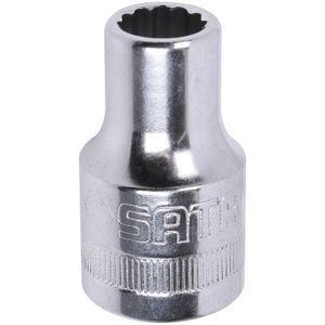 Soquete estriado 13 mm encaixe 1/2 sata st13604sc