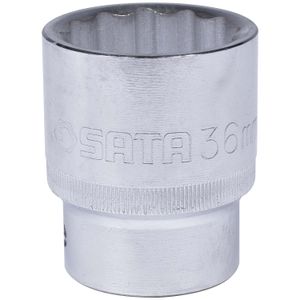 Soquete Estriado 36mm Encaixe 3/4" ST16617SC Sata