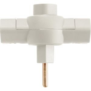 Adaptador T Cinza com 3 Saídas 2P 10A 250V Tramontina