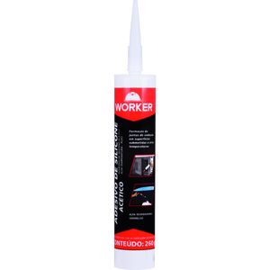 Silicone Acético Alta Temperatura 260g Vermelho Worker