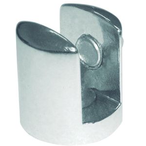 SUPORTE U REDONDO CRIATIVA 4MM ZAMAC CROMADO 25 PEÇAS
