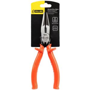 Alicate Bico Meia Cana Longo 6" Collins