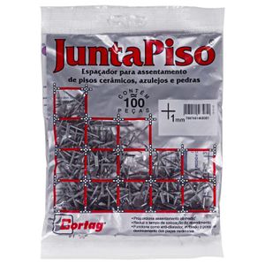 Espaçador de Junta de Piso 2mm 100 Peças Cinza Cortag