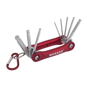 Jogo Chave Hexagonal Abaulada 1.5 A 8mm 8 Pecas Worker
