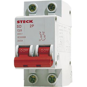 DISJUNTOR BIPOLAR STECK DIN CURVA C 80A 3KA