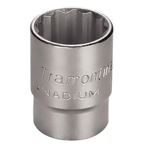 Soquete Estriado em Aço com Encaixe 3/4"- 1/2" Tramontina