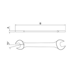 Chave fixa 27x32 mm Tramontina 44610112