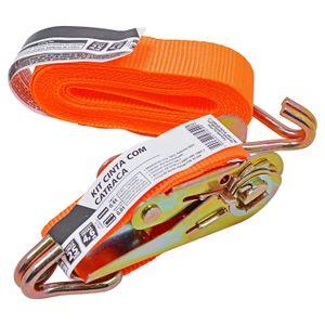 Kit Cinta e Catraca para Amarração de Cargas 25mm Worker