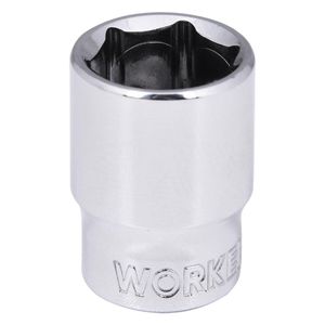 Soquete Sextavado Encaixe 1/4" 13mm Worker