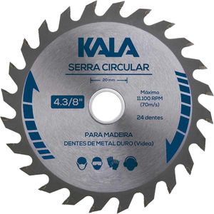 Serra Circular para Madeira com 40 Dentes 7.1/4” Kala