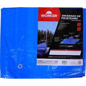 Lona Encerada de Polietileno 200 Micras Azul Worker