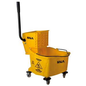 Balde com Espremedor para Limpeza 32L Amarelo Kala