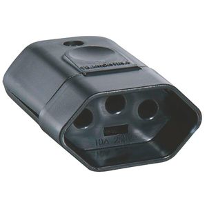 Plugue Fêmea 3p 20a Preto Tramontina