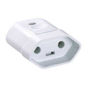Plugue Fêmea 2P 20A 250V Branco Tramontina