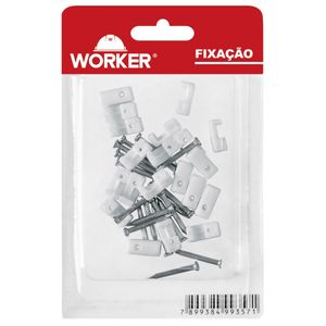Abraçadeira 1,5mm a 2,5mm Cabo Coaxial 20 Peças Worker