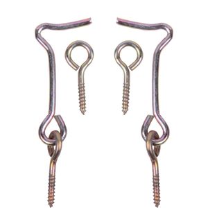 Aldrava Com Pitão Bicromatizada 3x50mm 2 Peças Worker