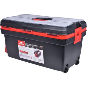 Caixa de Ferramenta Plástica com Rodas 24" Worker
