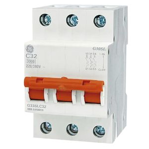 DISJUNTOR TRIPOLAR DIN CURVA C 32A GE