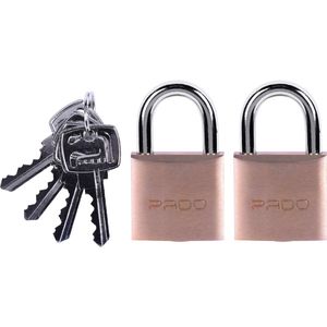 Cadeado Latão Segredos Iguais 40mm Pado 2 Peças