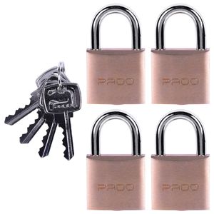 Cadeado Latão Segredos Iguais 30mm Pado 4 Peças