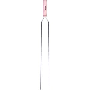 Espeto Duplo Aço Galvanizado e Cabo de Madeira 75cm Kala