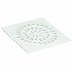 Grelha Quadrada Branca 100mm Amanco
