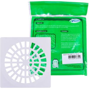 Grelha Quadrada 150mm Branco Amanco
