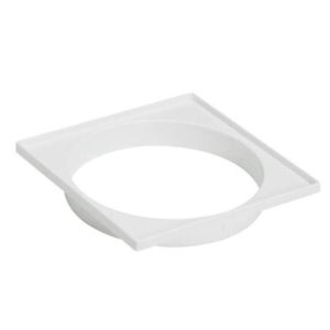 Porta Grelha Caixa Sifonada 150mm Quadrado Branco Amanco
