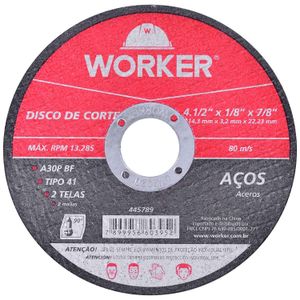 DISCO DE CORTE EM AÇO WORKER