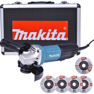 Esmerilhadeira Ang 720W Maleta e Discos GA4534KX Makita
