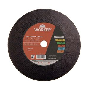 DISCO CORTE MULTIUSO WORKER 7"X1,6MMX7/8"