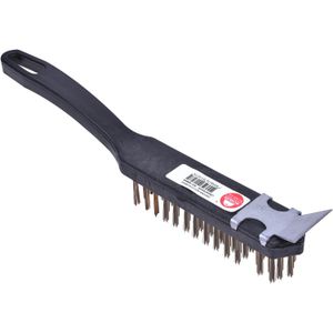 Escova Manual com Raspador e Cabo Plástico Worker